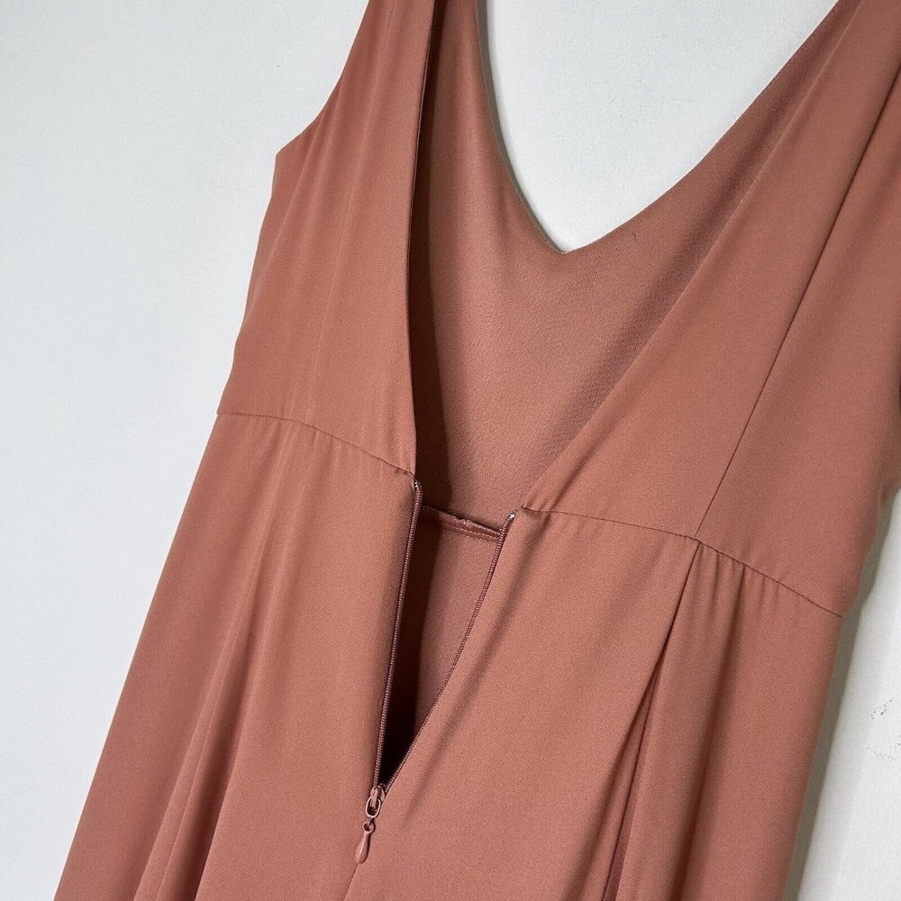 Show Me Your MuMu Jenn Maxi Dress Women’s Size Small Rustic Mauve Blush Wedding - Picture 8 of 13